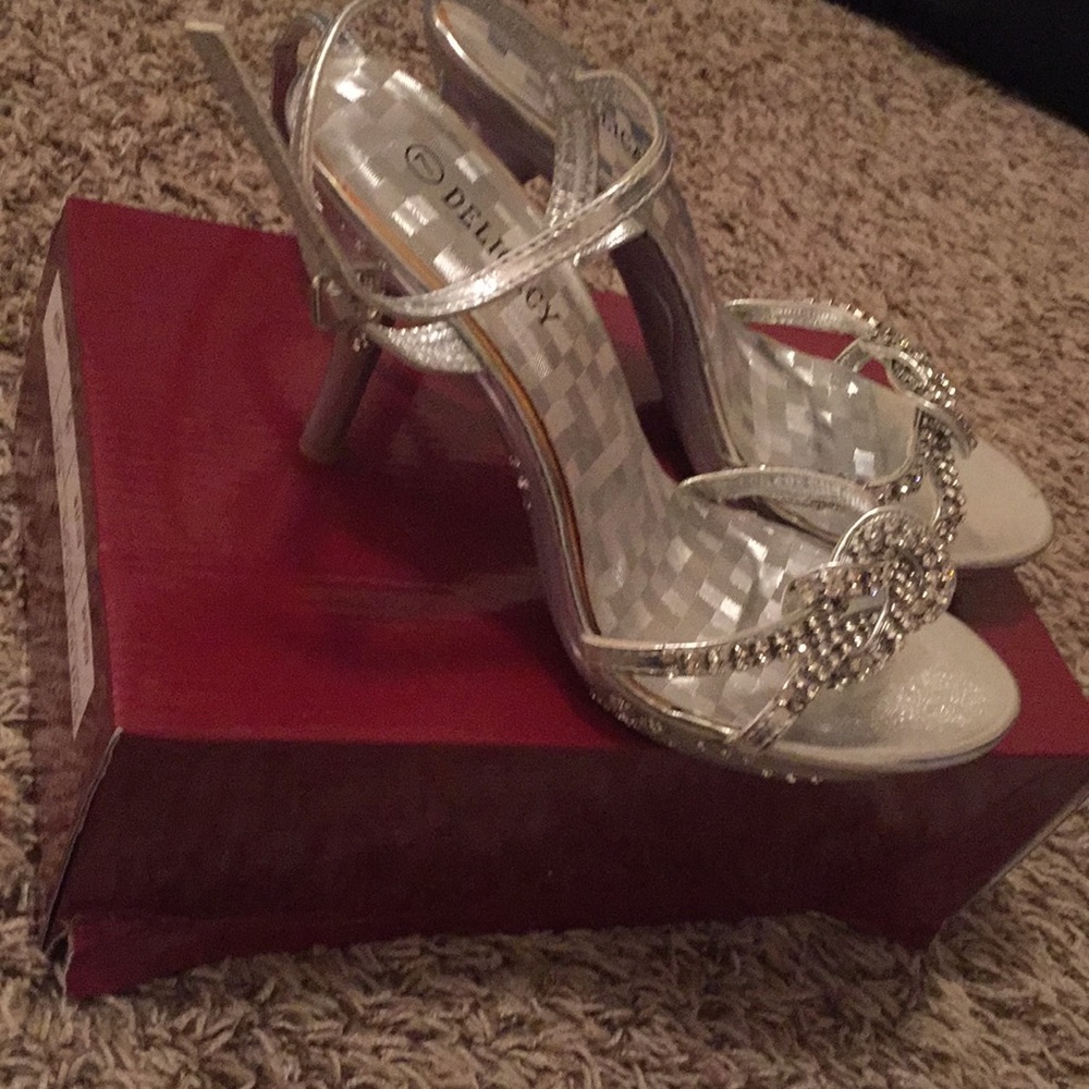 silver heels